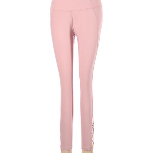 Apana size medium light pink lattice leggings - Picture 2 of 10